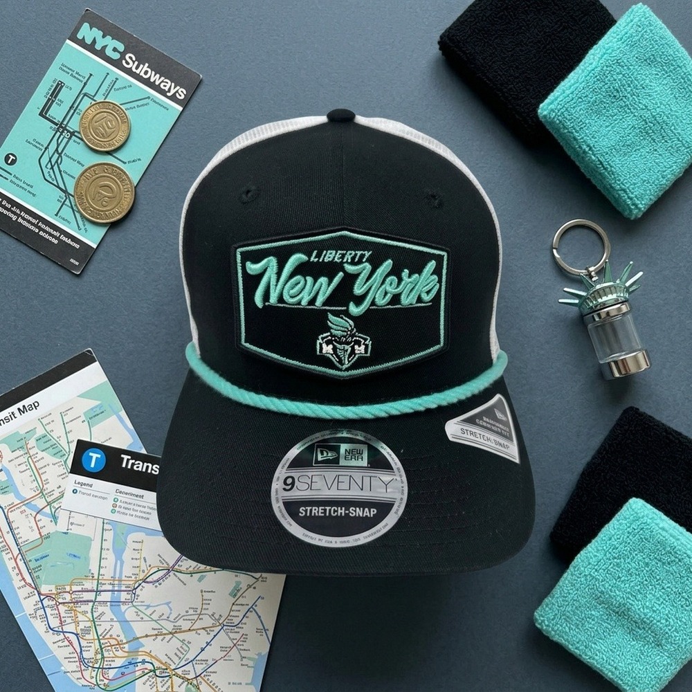 New Era 9SEVENTY New York Liberty WNBA Rope Trucker Hat OSFM New